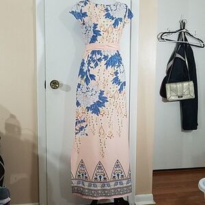 Dorothy Perkins pink floral maxi dress